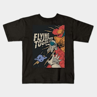 Astronaut Flying Together Kids T-Shirt